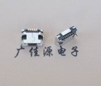 石碣镇迈克小型 USB连接器 平口5p插座 有柱带焊盘