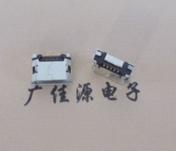 石碣镇MICRO USB接口 90度卧式母座 插板有柱直边