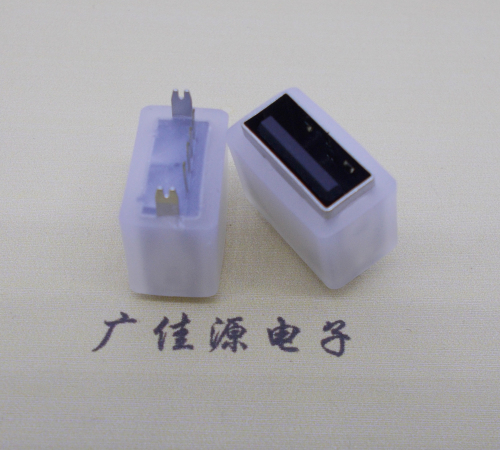 石碣镇USB连接器接口 10.5MM防水立插母座 鱼叉脚