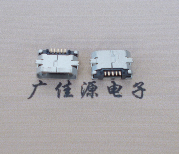 石碣镇Micro USB平口全贴板 鱼叉脚5.0长带定位柱加焊盘