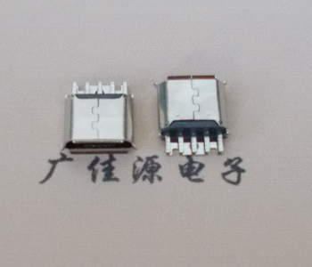石碣镇Micro USB母座 防水接口焊线夹板式悬空翻边
