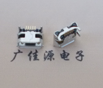 石碣镇Micro USB母座牛角间距7.2x6.6mm加长端子定位柱