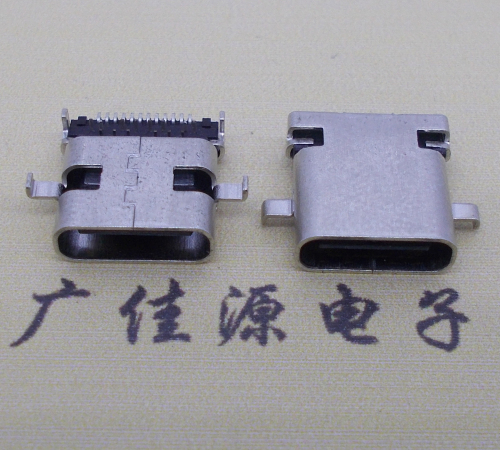 石碣镇卧式type-c24p母座沉板1.1mm前插后贴连接器
