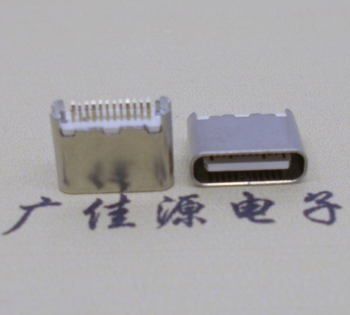 石碣镇type-c24p母座短体6.5mm夹板连接器