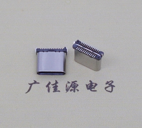 石碣镇USB TYPE-C接口短体24P公头立式贴板高度H=8.0mm 高速数据传输快充电款