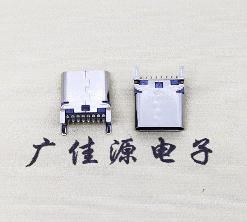 石碣镇USB 3.1TYPE-C16Pin立贴母头座子引脚接线正负级详解
